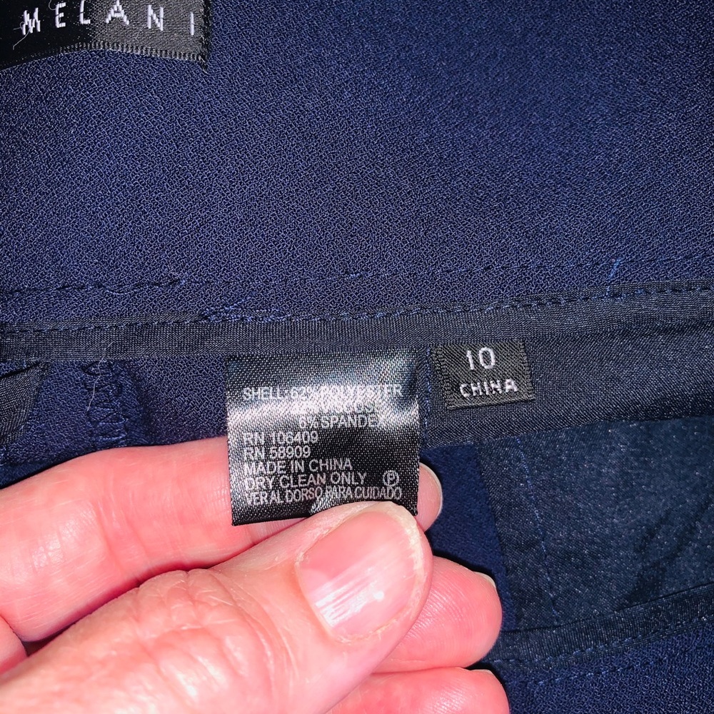 Antonio Melani dress pants navy size 10 - Picture 8 of 9